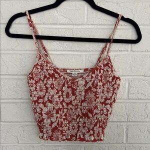 American Eagle Outfitters Rust Orange Floral Camisole Size Small